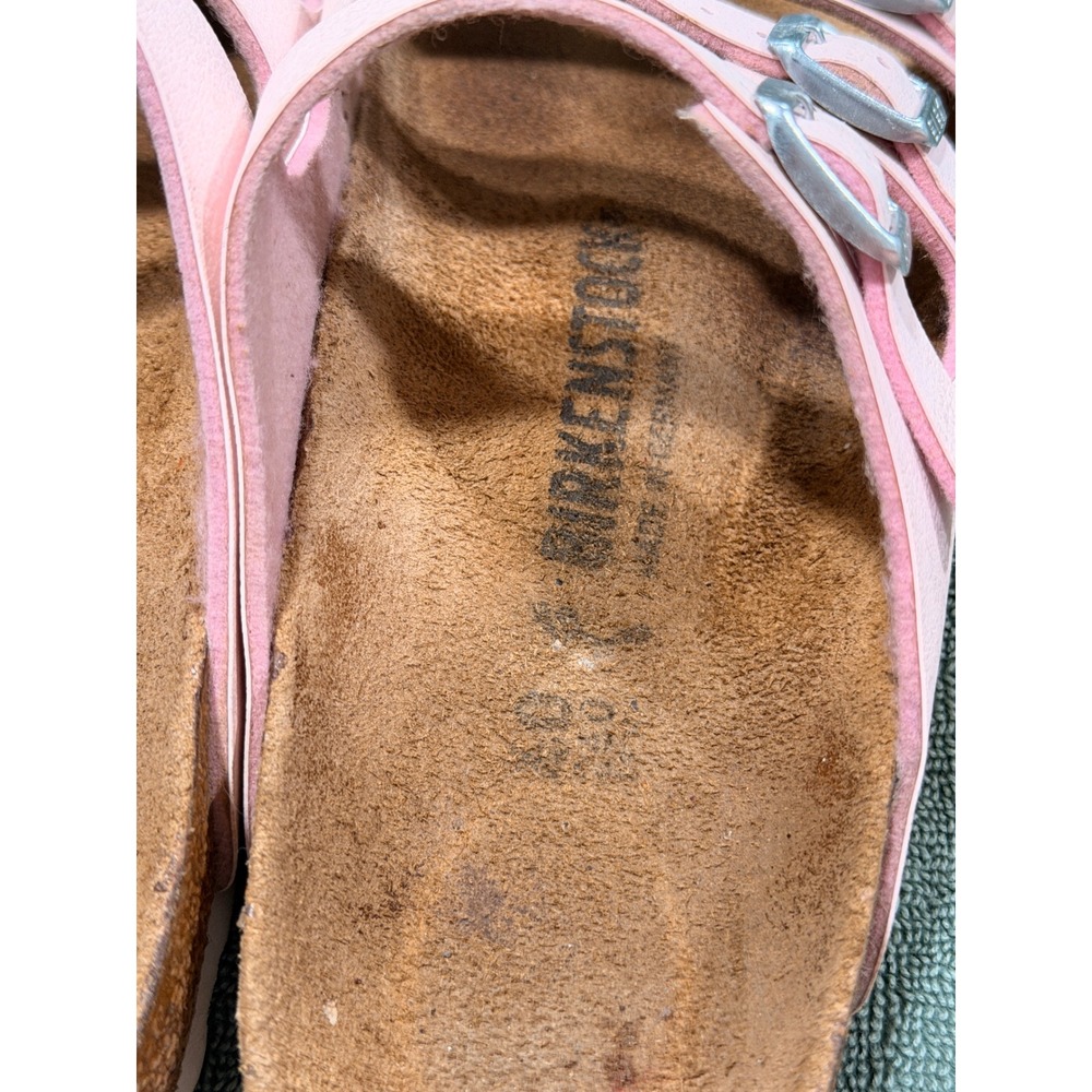 Birkenstock Florida Fresh Pink Three Strap Sandals EU 40 US 9-9.5 Womens - Picture 4 of 9